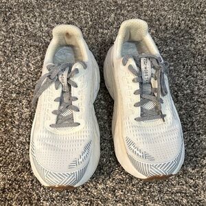 White and Gray New Balance Athletic Shoes